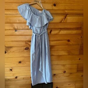 Renee C.‎ Cotton Blend Off 1 Shoulder Jumpsuit